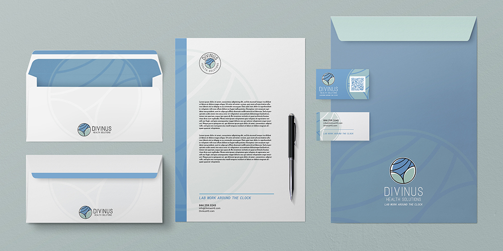 Business stationery Business stationery including business cards, letterhead, envelopes and mailing envelope.
