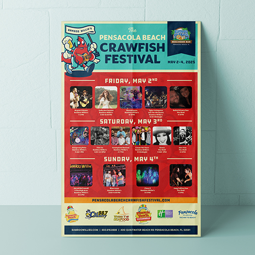 Crawfish Festival Poster Design and Print Crawfish Festival Poster Design and Print